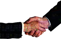 Ratio of Price/Earnings affecting stock prices.